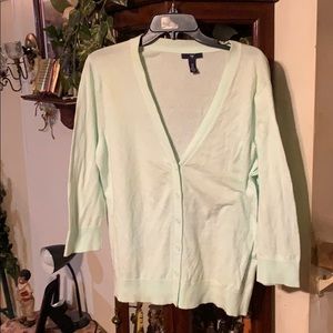 Sz xl mint green cardigan by Gap